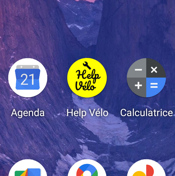 App iOS Android Help Vélo