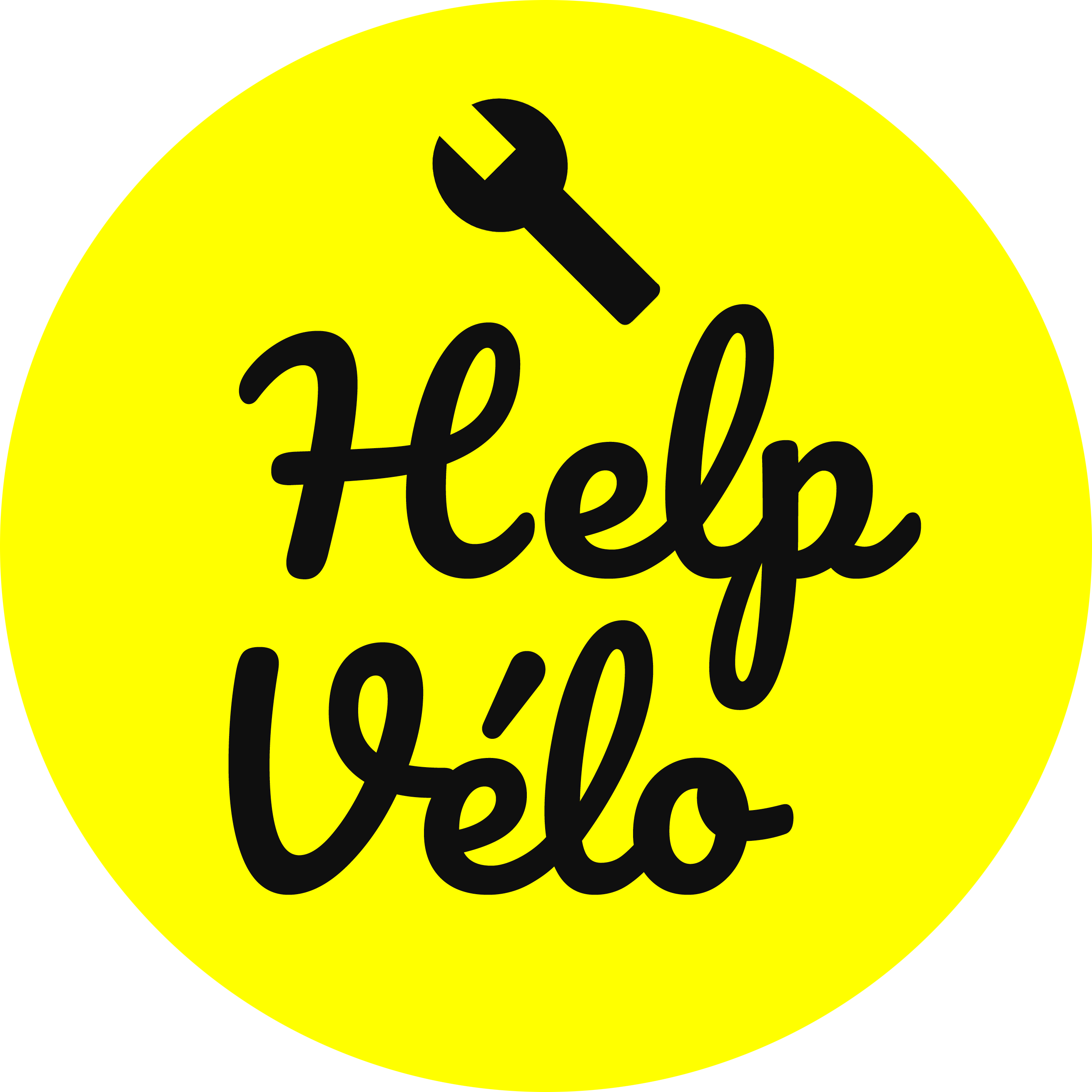 Help Vélo logo jaune